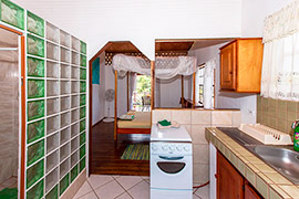 The kitchen area - click to enlarge