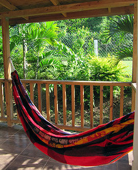 Hammock on Side Porch - click to enlarge