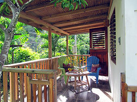 Spacious Side Porch - click to enlarge